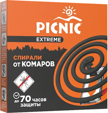 Picnic средство инсектицидное антикомариная спираль 10 шт