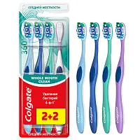 Colgate зубная щетка 360 суперчистота средняя 2+2 промо
