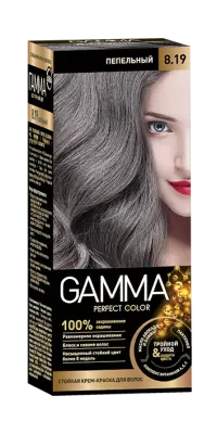 Gamma Perfect Hair стойкая крем краска тон 8.19 пепельный 