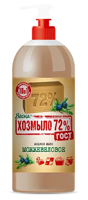 Весна хозмыло72% жидкое мыло 860 г