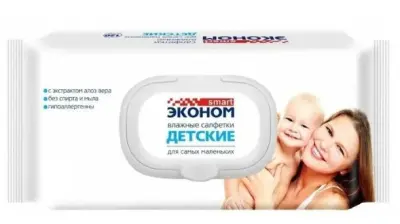 Эконом smart №150 влажные салфетки детские 