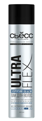 Съёсс лак для волос экстрасильной упругой фиксации ultra flex 400 мл 