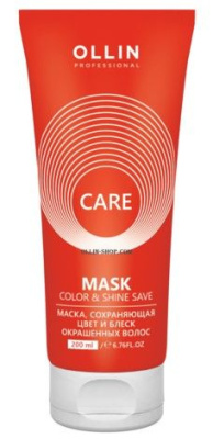 OLLIN CARE маска сохраняющая цвет и блеск окрашенных волос 200 мл 