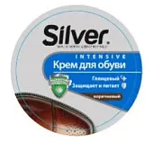 Silver крем для обуви в железной банке 50 мл коричневый