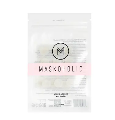 Maskoholic гидроколлоидные патчи от прыщей с салициловой кислотой 36 шт