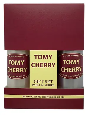 TOMY CHERRY подарочный набор шампунь 250 гель для душа 250 жен