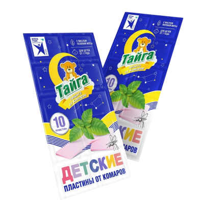 Тайга детские пластины от комаров 10 шт 