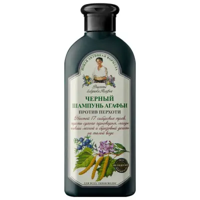 Рецепты Бабушки Агафьи шампунь для всех типов волос черный 350 мл 