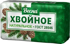 ВЕСНА народное туалетное мыло хвойное в пленке 140г