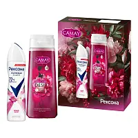 Подарочный набор Рексона Camay Романтичный Букет гель для душа и дезодорант женский спрей 250+150 мл