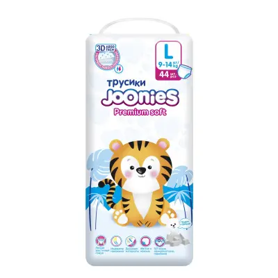 JOONIES Premium Soft Подгузники-трусики, размер L 