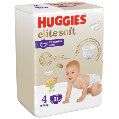 Huggies Elite Soft подгузники трусики  9-14 кг 4 размер 21 шт 
