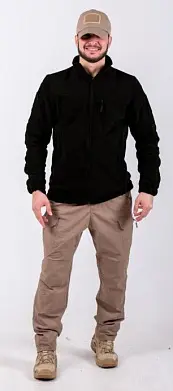 Black Rams Мужская Флисовая куртка О 1006 Черный XXL