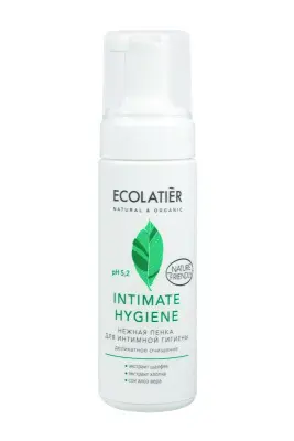 Ecolatier Нежная пенка для интимной гигиены с экстрактами шалфея и хлопка, 150 мл 