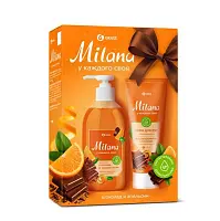 Подарочный набор Milana апельсин в шоколаде жидкое мыло 300 мл+ крем мусс для рук 80 мл
