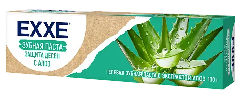 Exxe зубная паста защита дёсен с алоэ 100 гр
