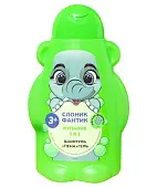 Fito bomb детский гель купание 3 в 1 слоник фантик серии фитопупс 450 мл