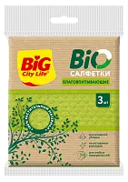 BIG City Салфетки влаговпитывающие губчатые BIO 3шт