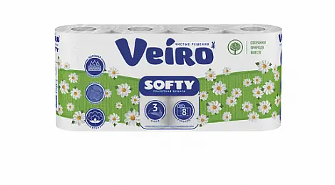 Veiro туалетная бумага 3сл 8 шт