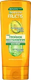 Fructis укрепляющий бальзам ополаскиватель тройное восстановление для сухих и ломких волос 200 мл