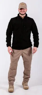 Black Rams Мужская Флисовая куртка О 1006 Черный XXL 