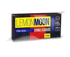 Lemon Moon губки для посуды крупнопористые 96х64х35 3 шт