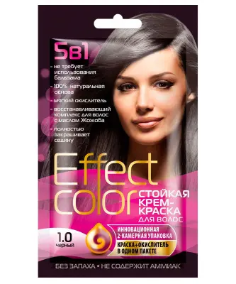 Effect С краска для волос тон 1.0 черный 