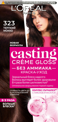 L'Oreal Paris Casting Creme Gloss краска уход для волос 323 терпкий мокко 