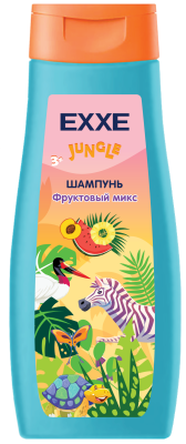 EXXE детская серия джунгли шампунь фруктовый микс 400 мл 
