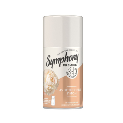 Symphony premium освежитель чувственный пион 250 мл сухое распыление 