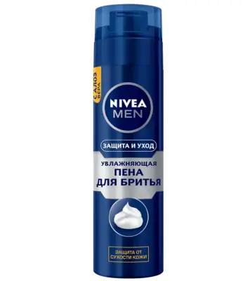 Nivea Men пена для бритья увлажняющая защита и уход 200 мл 