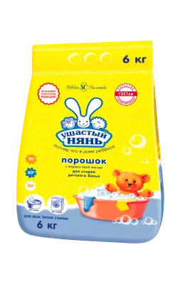 Ушастый Нянь стиральный порошок детский 6 кг 