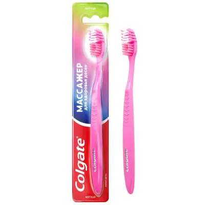 Colgate зубная щетка массажер мягкая 