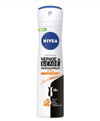Nivea део спрей женский невидимый для черного и белого мл 