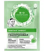 Bio Cosmetolog Professional тканевая маска для лица гиалуроновая лифтинг эффект 25 мл