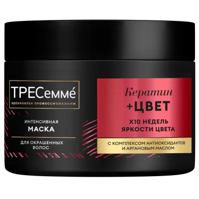 ТРЕСеммé кератин цвет маска для волос для окрашенных волос 300 мл 