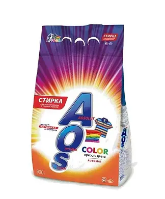 AOS стиральный порошок color automat 3000 г пакет