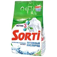 Sorti автомат активный кислород стиральный порошок 1,5 кг