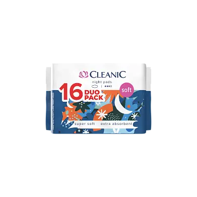 Cleanic soft прокладки гигиенические ночь 4* 16 шт