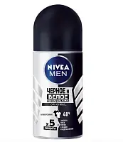 Nivea део шарик мужской невидимый для черного и белого 50 мл