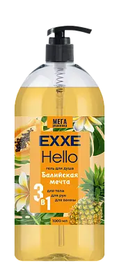 Exxe гель для душа 3 в1 балийская мечта 1000 мл
