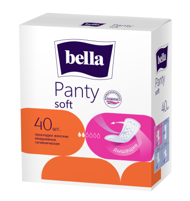 Прокладки ежедневные BELLA PANTY SOFT, 40 шт 