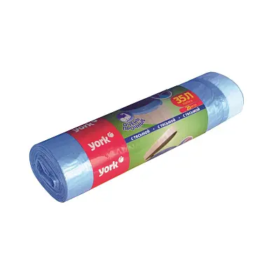 York мешки для мусора с тесьмой 35 л 20 шт