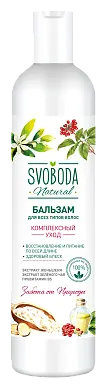 Svoboda бальзам для всех типов волос с экстрактом женьшеня и зеленого чая провитамин 430 мл