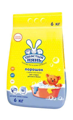 Ушастый Нянь стиральный порошок детский 6 кг 