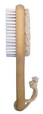 Lei пемза педикюрн со щеткой деревянная ручка искусственная щетина 