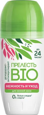 Прелесть био дезодорант нежность и уход 50 мл ролик 