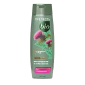 Прелесть Био шампунь восстановление и укрепление для поврежд и сухих волос с репейным маслом 400 мл