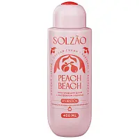 Solzao peach beach гель уход для душа с экстрактом персика 400 мл