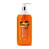 Milana men гель для душа африканская саванна с маслом виноградной косточки флакон 750 мл
